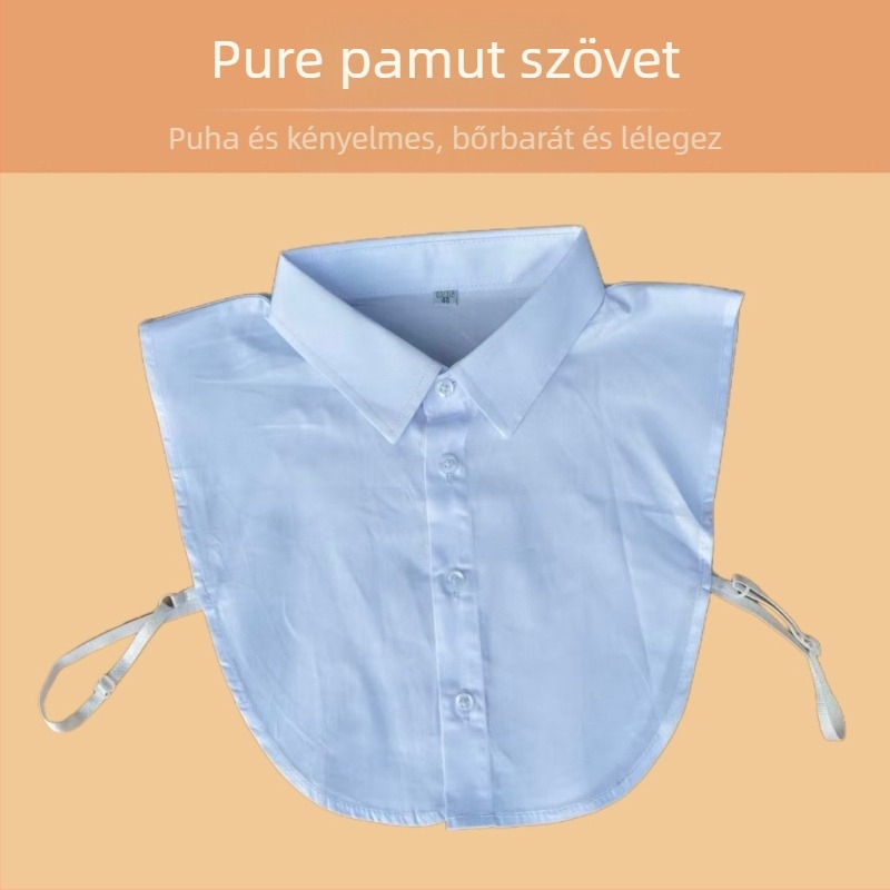 Levehető gallér 100% pamutból, felnőtteknek, uniszex, tavasz 2025