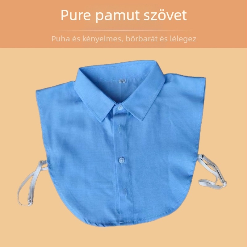 Levehető gallér 100% pamutból, felnőtteknek, uniszex, tavasz 2025
