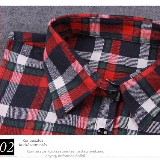 Pamut kockás dekoratív hamis gallér ingekhez – Szélesség 35, bélés pamut, Stílus Fashion Joker