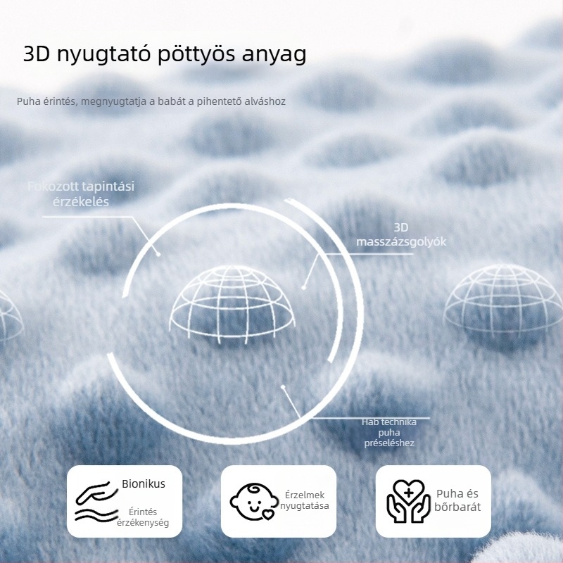 Bidoole Kétrétegű babatakaró korall polárból, 300–500 g, 1–3 éveseknek, egész évben használható, testreszabható