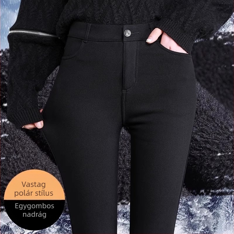 Női tavaszi leggings, magas derék, rugalmas, plusz méret, karcsúsító, ceruzaszárú, varázs nadrág