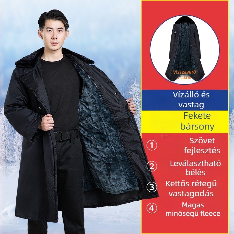 Katonai stílusú téli kabát fleece bélés, vastag szigetelés, camouflage mintázat, unisex