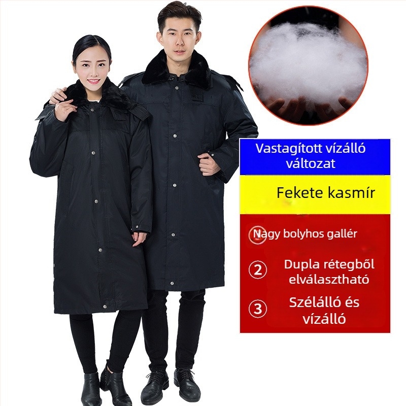 Katonai stílusú téli kabát fleece bélés, vastag szigetelés, camouflage mintázat, unisex