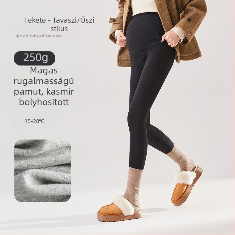 100%-os pamut kismama nadrág tavasz-őszre, új modell 2025, kényelmes jóga nadrág a has támogatásával, terhesség korai és késői szakaszára, alacsony testmagasságúaknak