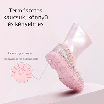 Gyerekeknek szóló Martin csizma, magas szárú, Velcro-zár, felső rész: szuper rost, csúszásmentes gumitalp, 4–6 éveseknek
