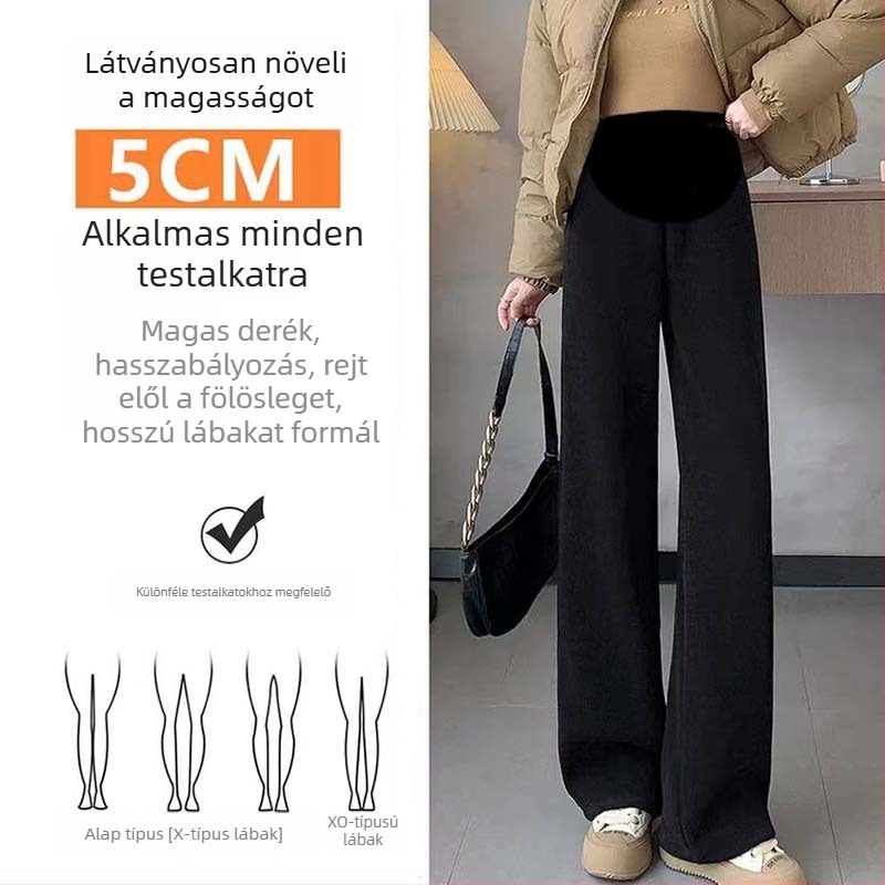 Terhes nadrág fleece béléssel, szabad szabású — fő anyag: poliészter; tartalom: 70–80%; bélés: fleece