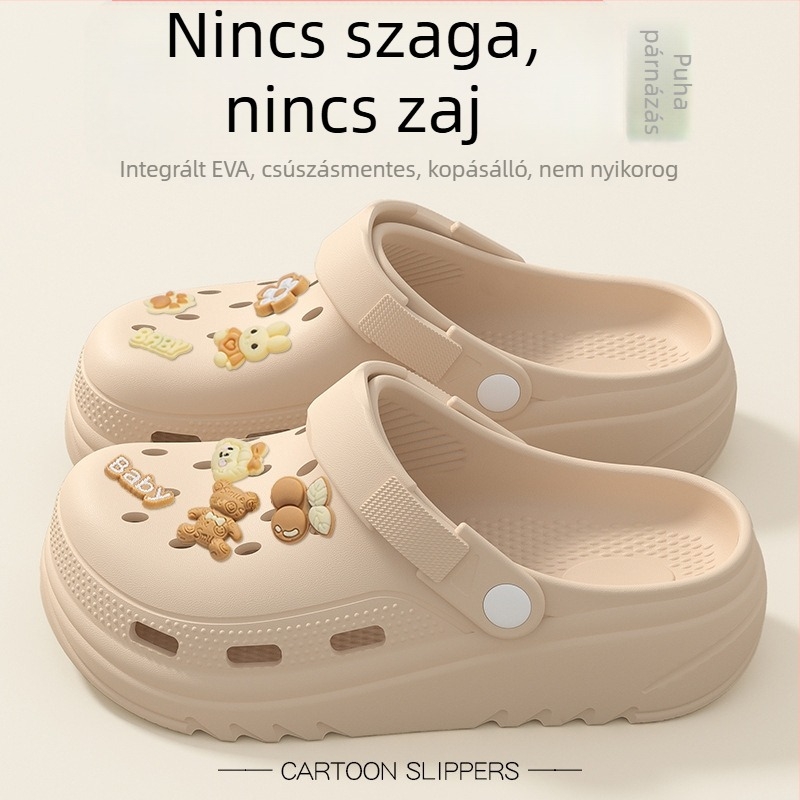 Terhes nők számára: EVA lyukas cipő, csúszásmentes Crocs-stílusú zárt orrú nyári papucs, 2025 modell