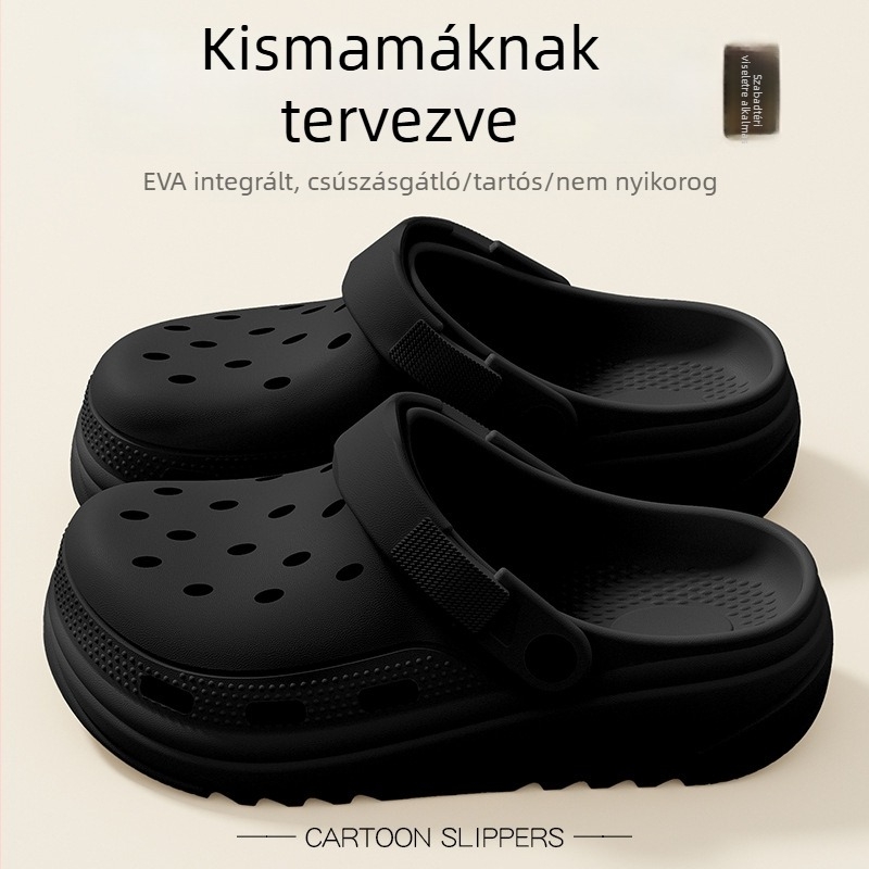 Terhes nők számára: EVA lyukas cipő, csúszásmentes Crocs-stílusú zárt orrú nyári papucs, 2025 modell