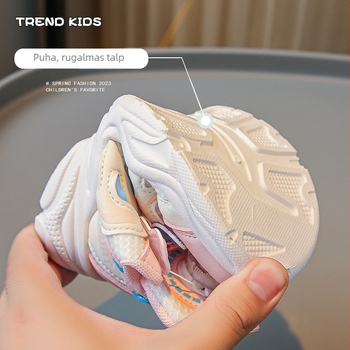 Lányoknak készült sportcipő, őszi 2023, puha talp, csúszásmentes, kényelmes és sokoldalú casual dad shoes stílusban, kopásálló