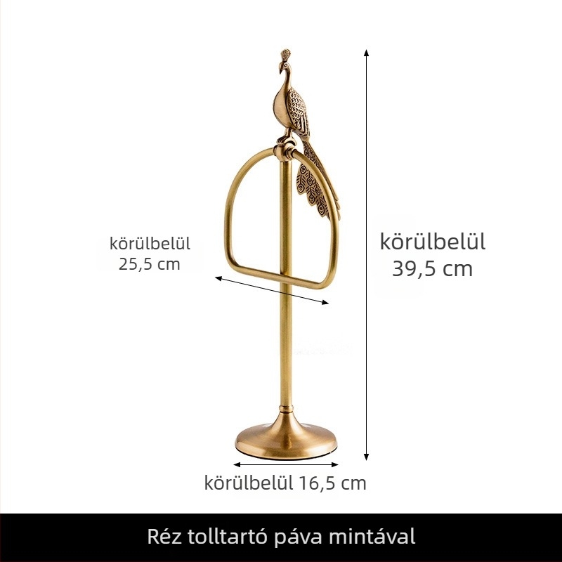 Réz törölközőtartó és törölközőgyűrű, kínai stílus, CE tanúsítvány