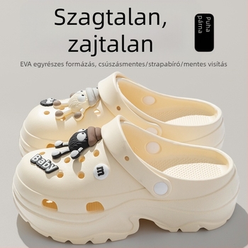 Női Crocs-stílusú szandál 7 cm vastag talppal, EVA anyagból, csúszásmentes, szagtalan, nyári strandpapucs 2025