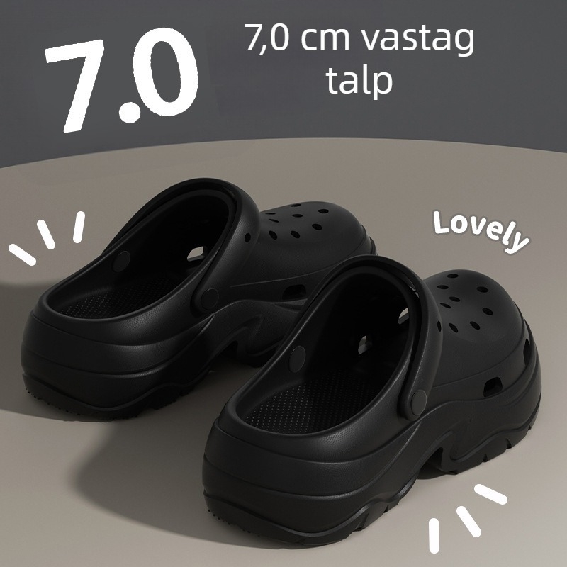 Női Crocs-stílusú szandál 7 cm vastag talppal, EVA anyagból, csúszásmentes, szagtalan, nyári strandpapucs 2025