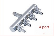 Rozsdamentes acél akváriumi oxigéncső osztó, szelep és levegőpumpa szabályozó