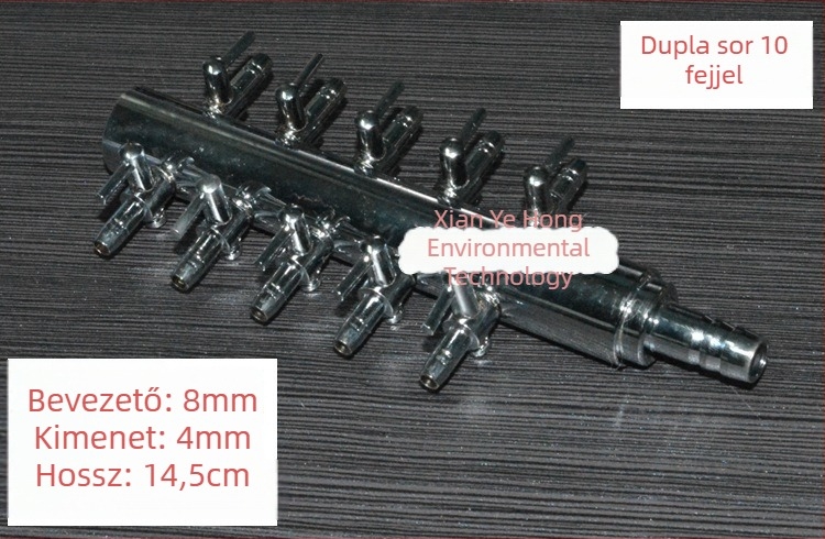 Rozsdamentes acél akváriumi oxigéncső osztó, szelep és levegőpumpa szabályozó