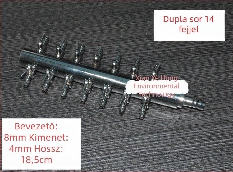 Rozsdamentes acél akváriumi oxigéncső osztó, szelep és levegőpumpa szabályozó