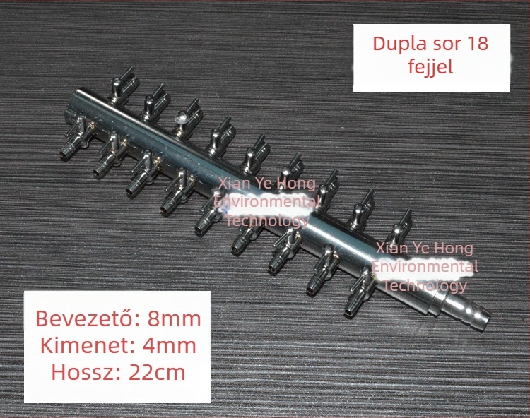 Rozsdamentes acél akváriumi oxigéncső osztó, szelep és levegőpumpa szabályozó
