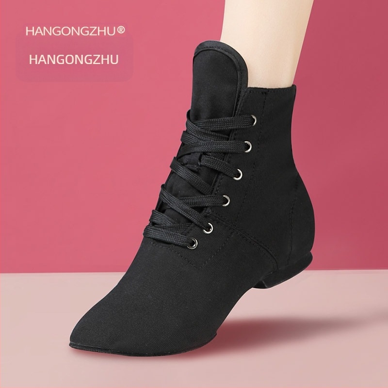 Magas szárú jazz táncbakancs puha talppal, őszi-téli tánchoz (Sole: Other)