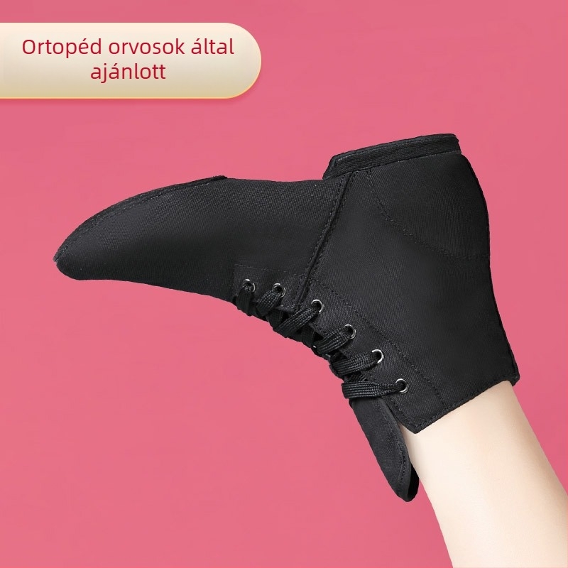 Magas szárú jazz táncbakancs puha talppal, őszi-téli tánchoz (Sole: Other)