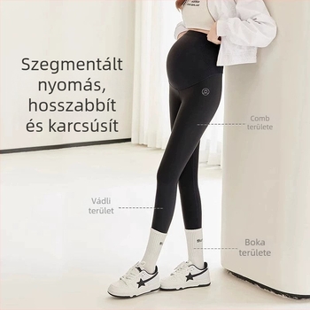 Terhes leggings tavasz- és őszre, cápa-stílusú leggings, plusz méretű jóga nadrágok, amelyek nem szorítják a hasát