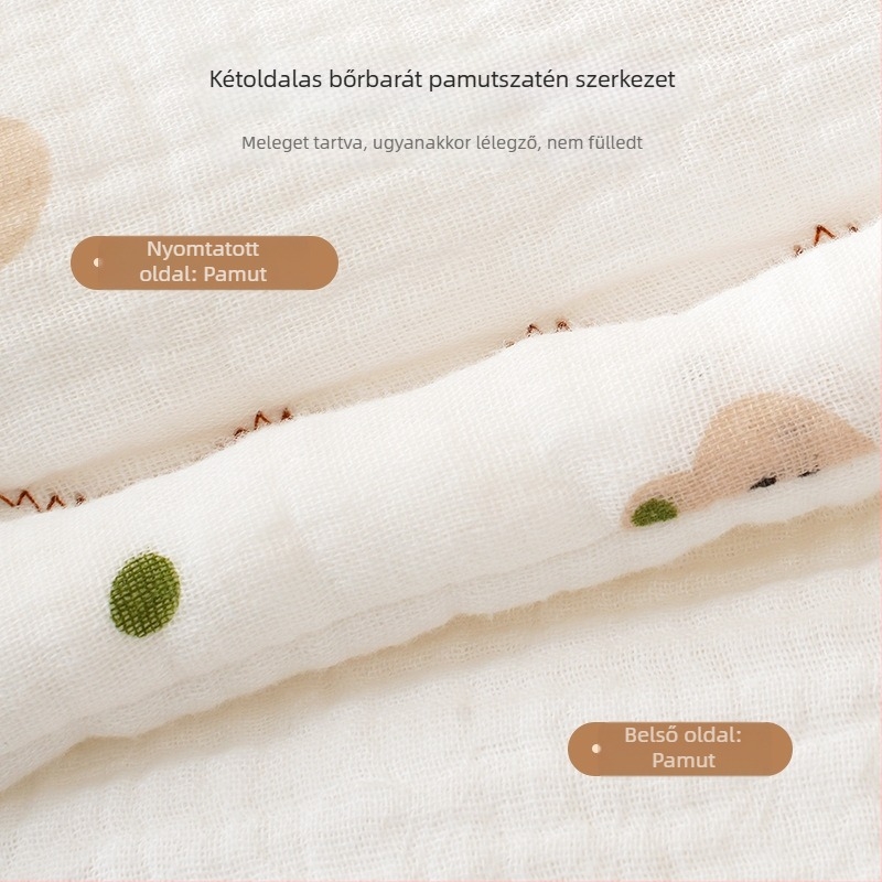 Újszülött babaszvöd takaró - Anyag: 100% pamut, Töltet: poliészter rost, Téli szezon, 6 hónapos korig, Testreszabható