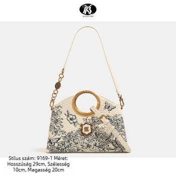 Női crossbody táska - PU anyag, függőleges négyzetes sziluett, cipzár, telefonzseb, 3D külső zseb, tavasz 2025, márka Banni Princess, stílus National Trend New Style, modell 9169-1