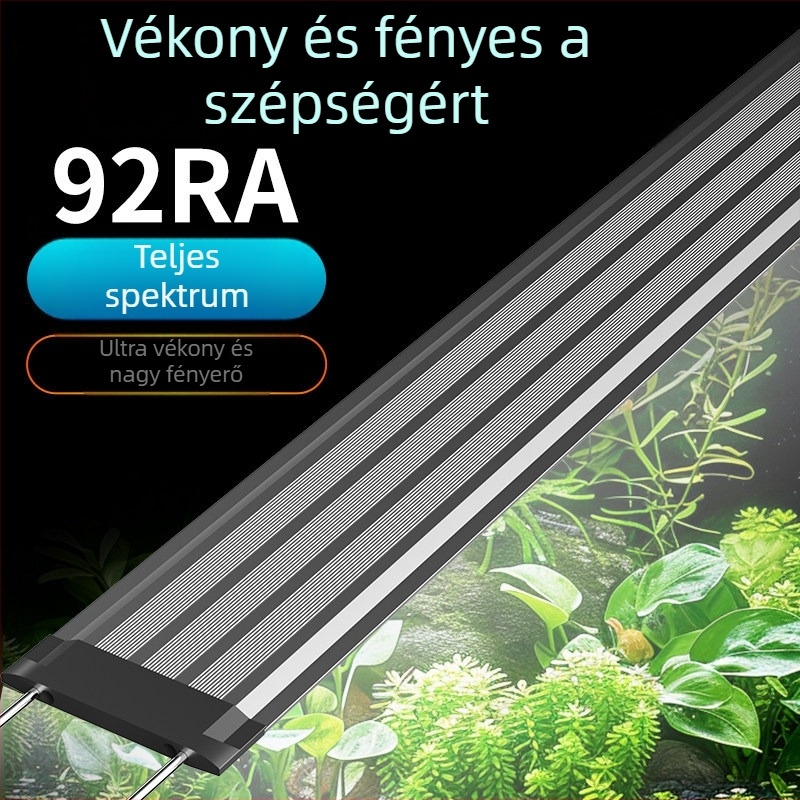 Akvarium LED világítás víz alatti növényekhez — teljes spektrum, vízálló, alumíniumötvözet, 8W, FKSC