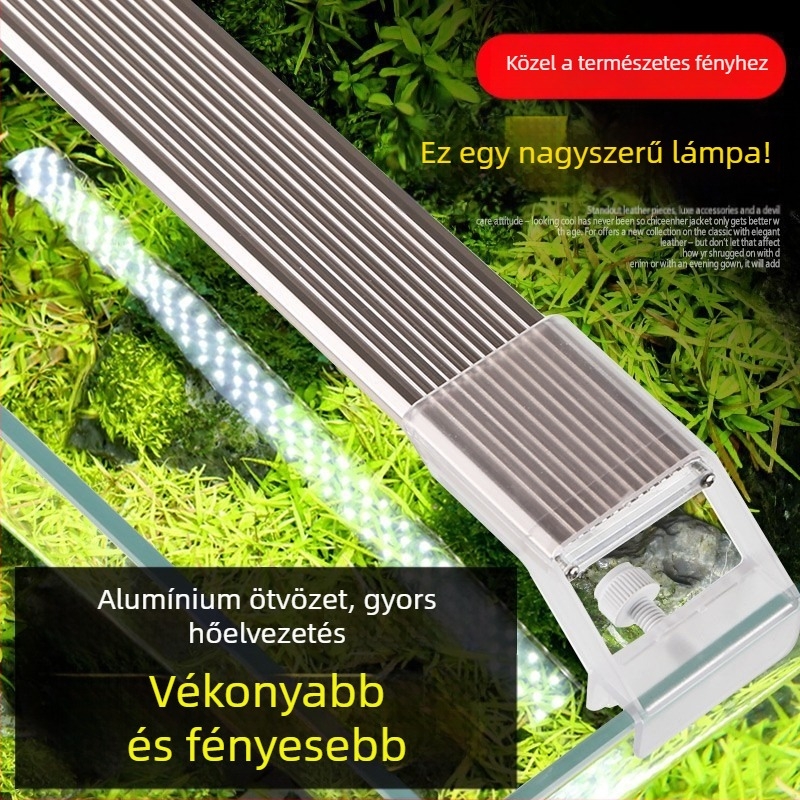 Akvárium LED lámpa alumíniumötvözetből, 1,5–20W, Morning front