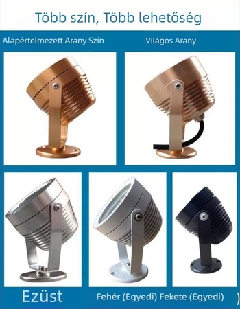 Vízi alatti vetítő lámpa, IP68 vízálló, 3W, 220V, modell YQT-046