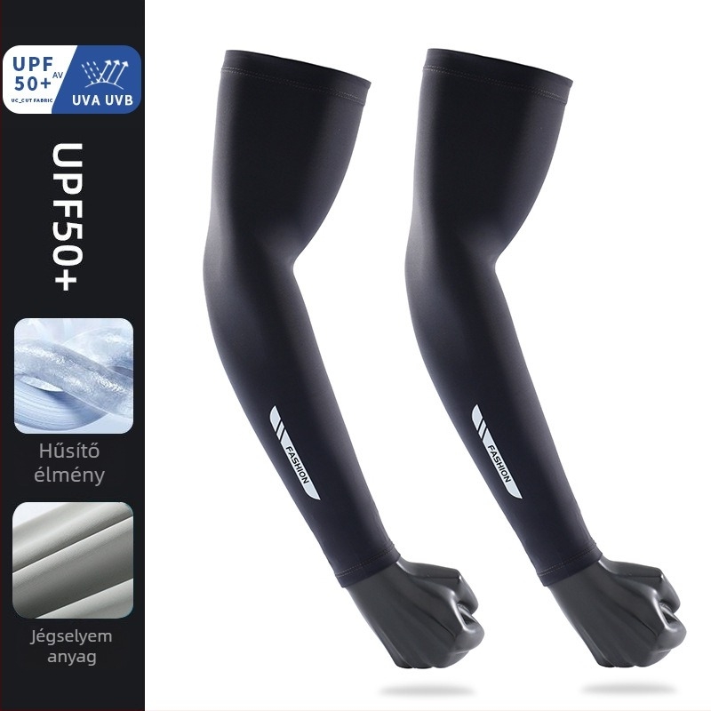 Férfiaknak napvédő karvédők nylon anyagból (71-80%), Ice Silk érzet, gyorsan száradó, kerékpározáshoz, vezetéshez és horgászathoz