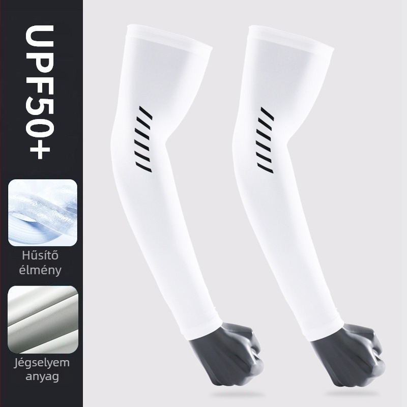 Férfiaknak napvédő karvédők nylon anyagból (71-80%), Ice Silk érzet, gyorsan száradó, kerékpározáshoz, vezetéshez és horgászathoz