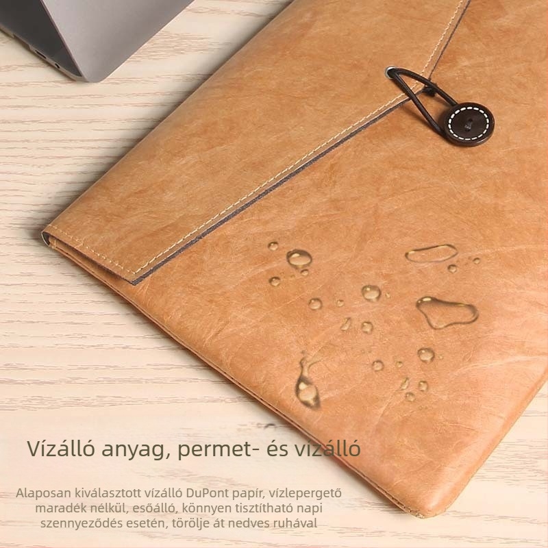 Laptop- és tabletvédő tok belső ütésálló réteggel, vízálló Oxford anyagból, esővédővel és levehető hordozó fogantyúval