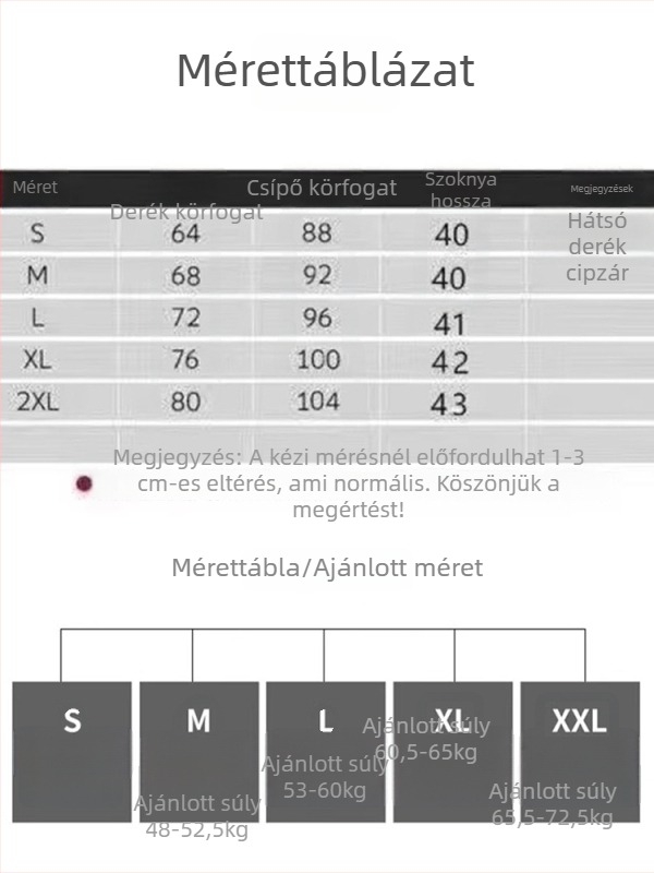 Szürke A-vonalú női szoknya, magas derék, poliészter-spandex anyagból, mikroelasztikus, vasalás nélkül
