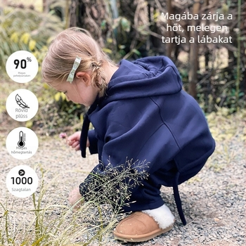 Topstar gyerekeknek szánt boka alatti csizma – szintetikus bőr, K-stílus, fleece béléssel, 1–3 és 4–6 éves korosztály