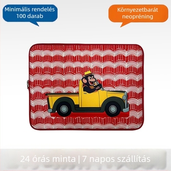 Vízálló laptop tok levehető vállpánttal, könnyű és vékony, cipzáras zárás, neoprén anyag