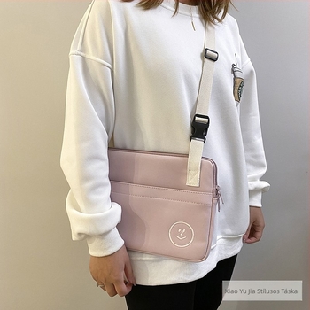 Koreai stílusú crossbody táska tabletákhoz, védő tok iPad számára, állítható pánttal (Anyag: Poliészter; Szezon: 2022 tavasz; Nem: Uniszex; Funkció: Egyéb)