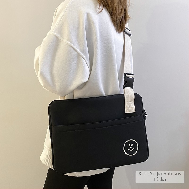 Koreai stílusú crossbody táska tabletákhoz, védő tok iPad számára, állítható pánttal (Anyag: Poliészter; Szezon: 2022 tavasz; Nem: Uniszex; Funkció: Egyéb)