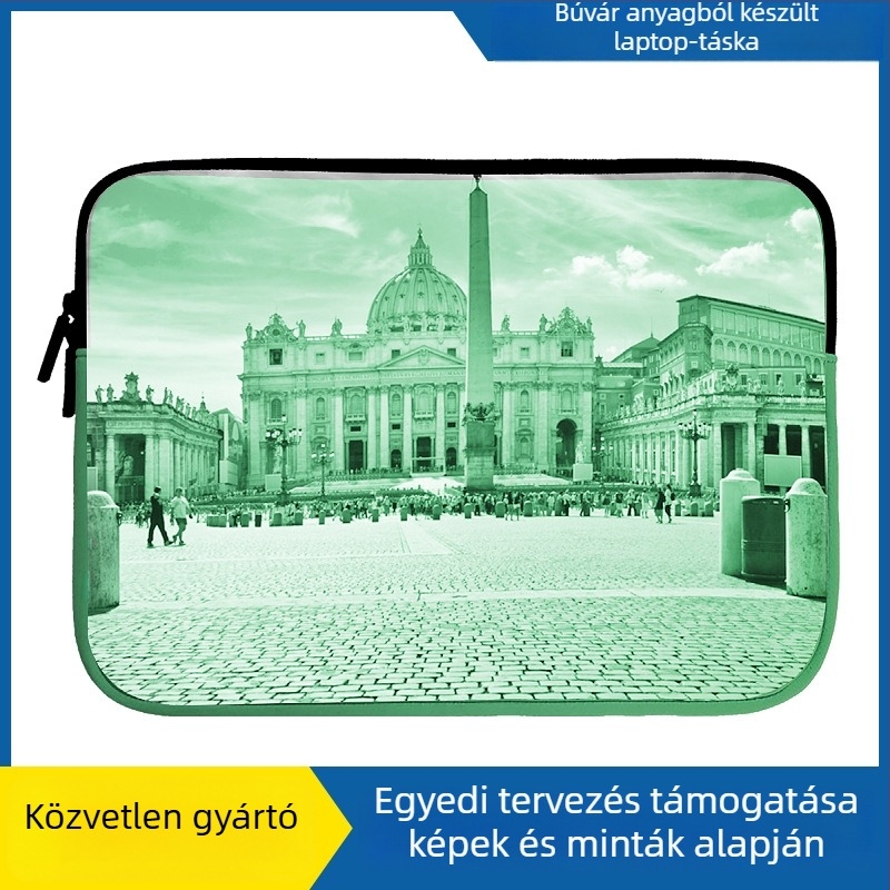 Tablet-hez és noteszgéphez való táska - diving cloth anyag, vízálló, kopásálló, belső tárolózseb, uniszex