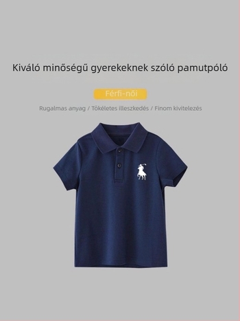 Póló felső, pamutból, uniszex, állatmintás, nyár–tavasz–ősz