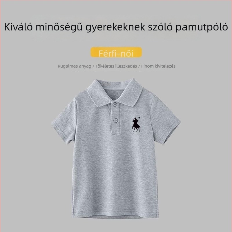 Póló felső, pamutból, uniszex, állatmintás, nyár–tavasz–ősz