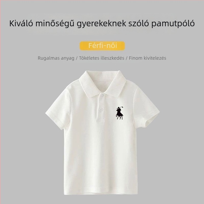 Póló felső, pamutból, uniszex, állatmintás, nyár–tavasz–ősz