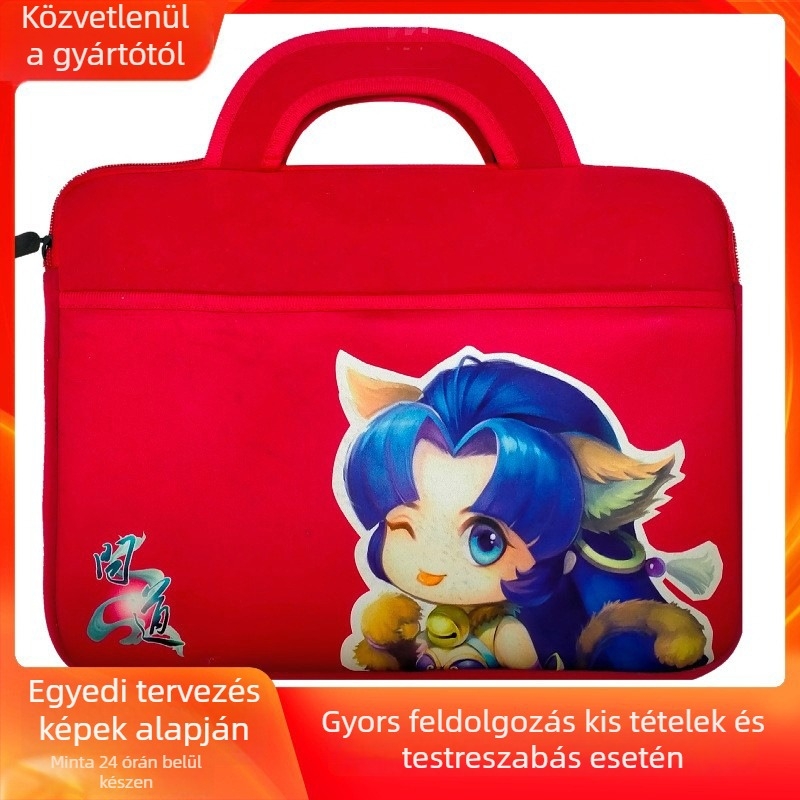 Laptop tok diving anyagból - uniszex, városi minimalista stílus, poliészter bélés, figurás minta