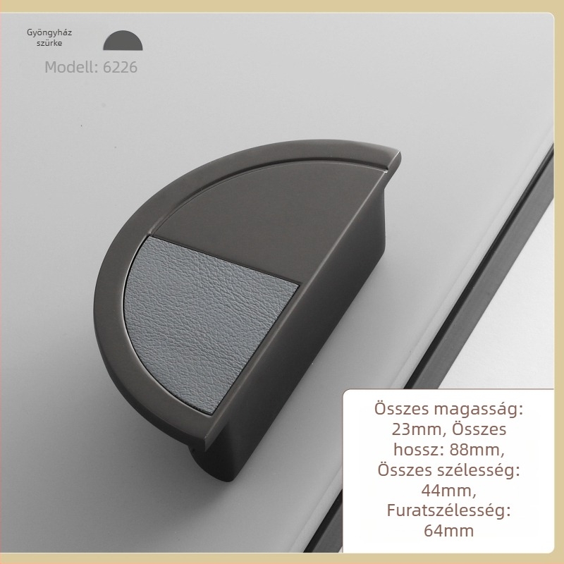 Kör alakú szekrény/gardrób ajtókilincs, cinkötvözet, modern minimalista stílus, modellek 6226, 6227, 6280