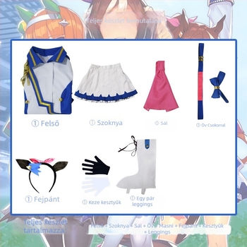Cosplay Uma Musume East Sea Emperor teljes készlet - IMU Clothing, női, Roumeini poliészter, ősz 2023, 18–24