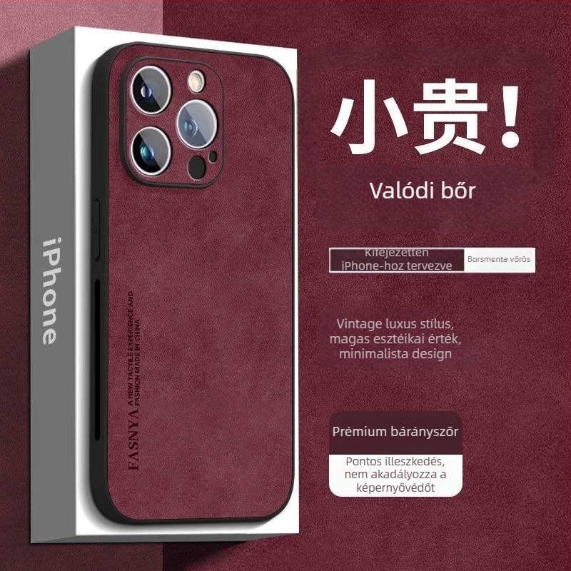 iPhone 14 tok – műbőr, retro stílus, összeszerelés