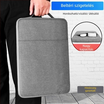 Oxford vászonból készült laptop tok vízálló, ultrakönnyű, kopásálló kivitel, poliészter bélés.