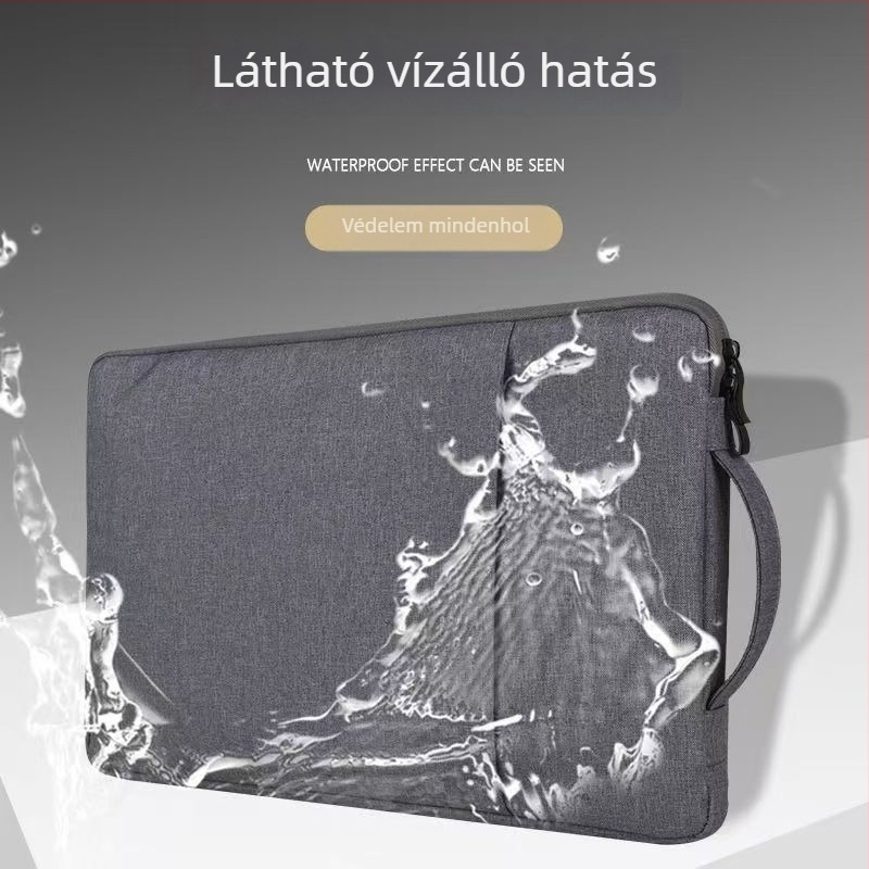 Oxford vászonból készült laptop tok vízálló, ultrakönnyű, kopásálló kivitel, poliészter bélés.