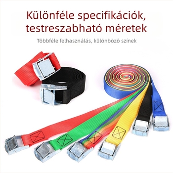 Poliészter kötőöv teherfuvarozáshoz csattal, 8 kg terhelhetőség, 2 kg szakítóerő, Fuchuang márka