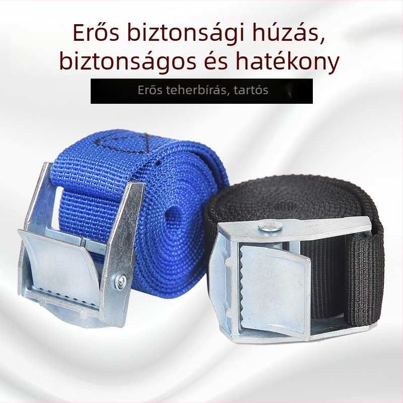 Poliészter kötőöv teherfuvarozáshoz csattal, 8 kg terhelhetőség, 2 kg szakítóerő, Fuchuang márka