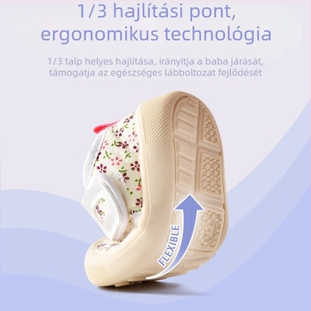 Gyerekeknek készült járócipő, lányoknak vászon tornacipő, tavasz–ősz, könnyű, csúszásmentes, óvodai modell