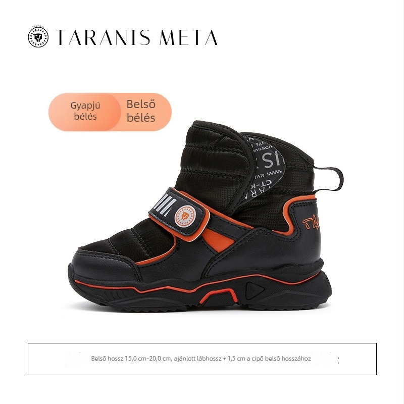 TARANIS gyerekek téli hócsizmája fleece béléssel, meleg, csúszásmentes, középmagas, puha talppal, fiúknak és lányoknak